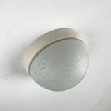 Suspension or wall lamp moon in glass from the vintage German space era by Peill & Putzler, 1970s.