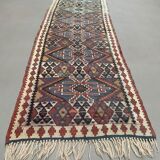 Old Turkish narrow Kilim Runner 233x66 cm shabby chic, vintage kelim