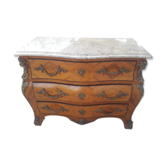 Dresser in marquetry and bronze