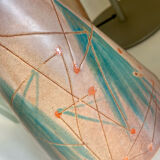 Vase or ceramic pitcher signed François Ré Vallauris 50s