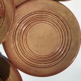 5 Cups Vallauris artisanal red brown terracotta