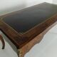 Louis XV style double-sided mahogany and rosewood flat desk