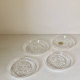 Set of 4 crystal bottle coasters