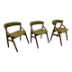 Scandinavian teak  chairs, set of 3, 1970 s