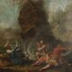 Old oil painting on canvas, French school, 18th century