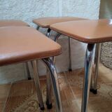 Set of 4 vintage stools from the 70s