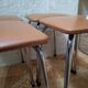 Lot de 4 tabourets vintage années 70