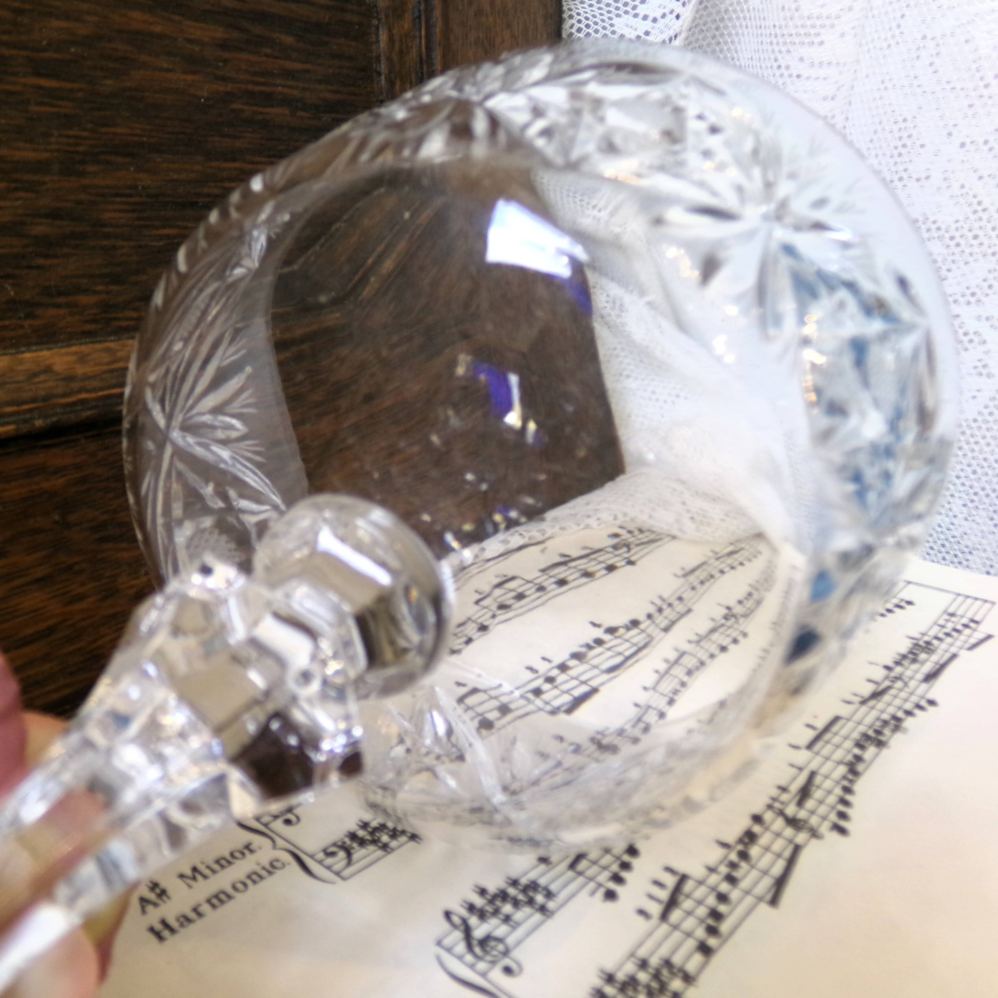 Large crystal bowl, ideal as a centrepiece or candlestick.