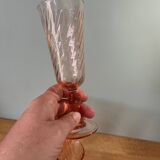 6 Rosaline Twisted Pink Champagne Flutes