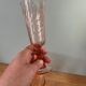 6 Rosaline Twisted Pink Champagne Flutes