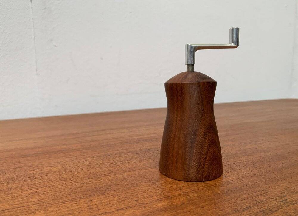 Mid-century teak pepper mill by Pede, 1960s.