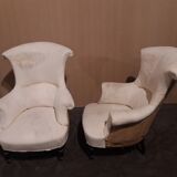 Napoleon lll armchairs pair