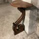 Pair of solid walnut wall consoles Napoleon III 19th century