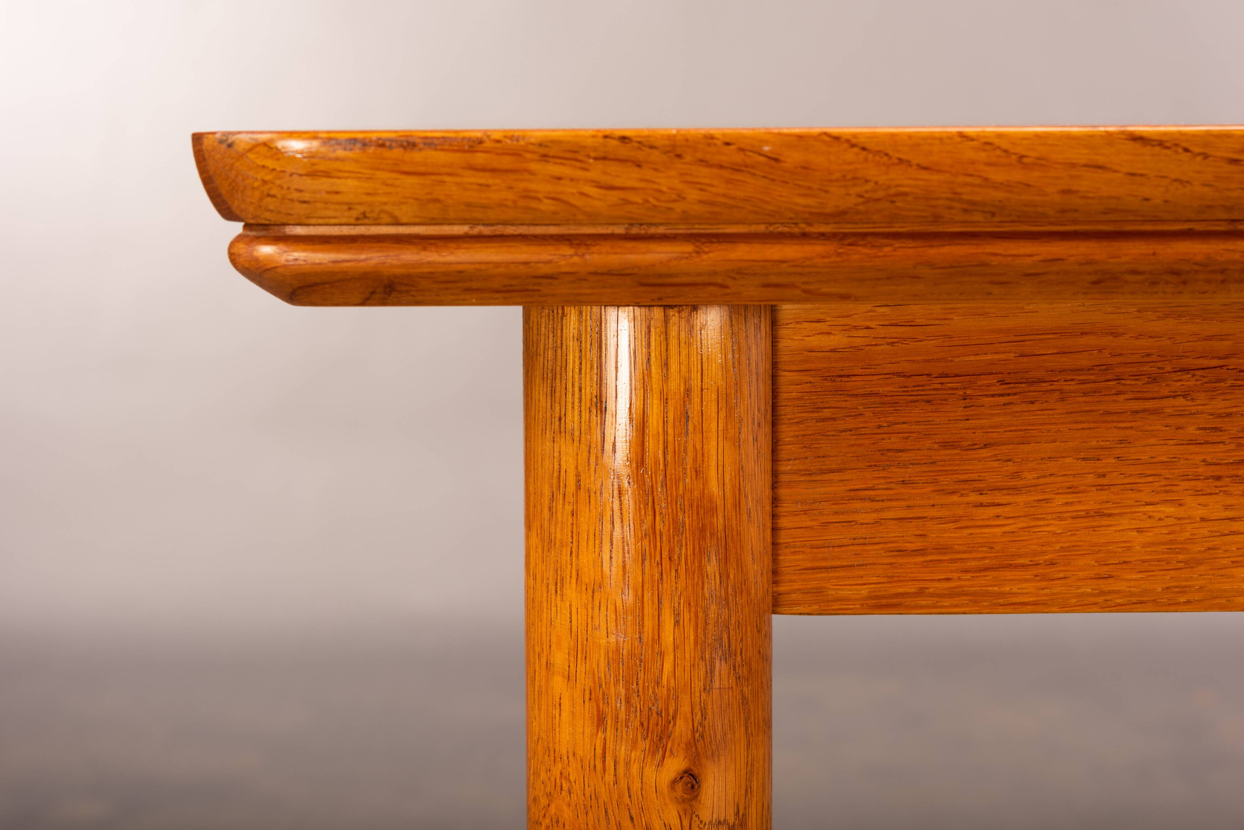 Teak danish extendable dining table, 1960