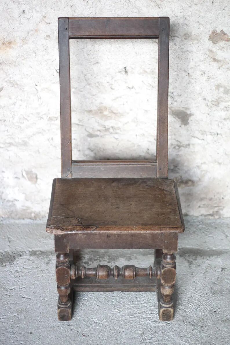 Chaise Lorraine, chaise d'appoint en bois XVIIIe