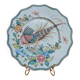 Decorative plate in earthenware Ânfora Águeda – Portugal – Hand-painted exotic bird