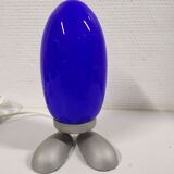 Blue "Fjorton" Dino Egg lamp by Tatsuo Konno for Ikea 1990s