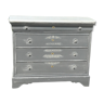 Louis Philippe Grise Skated chest of drawers