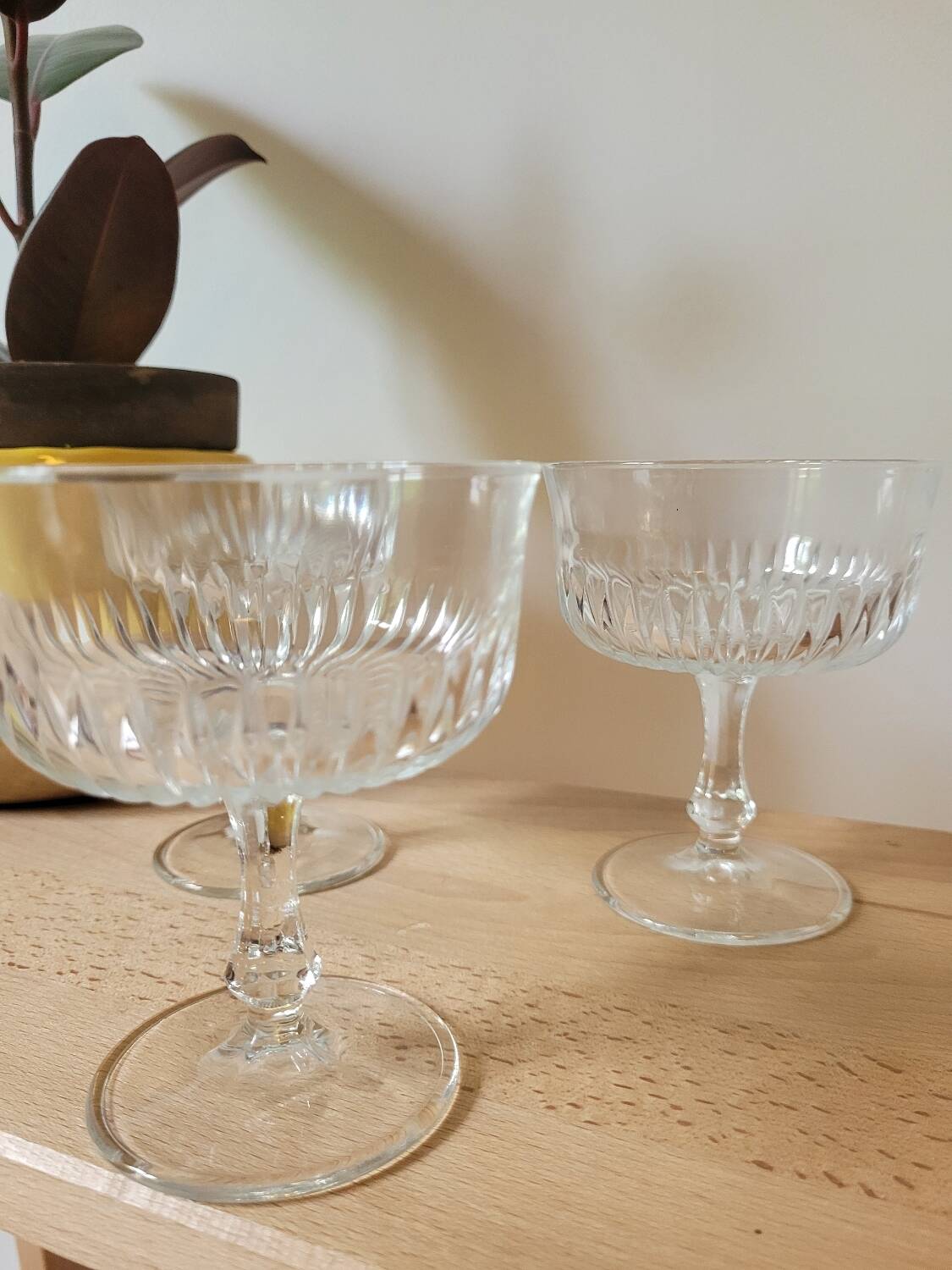 Three cocktail glasses Château de VMC Reims France