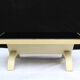 Table basse en opaline noire et parchemin