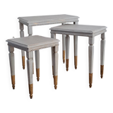 Exotic wood nesting tables
