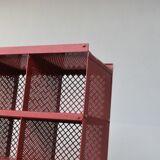 Red Tolix industrial style postal sorting locker