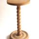 Beaded wood pedestal table
