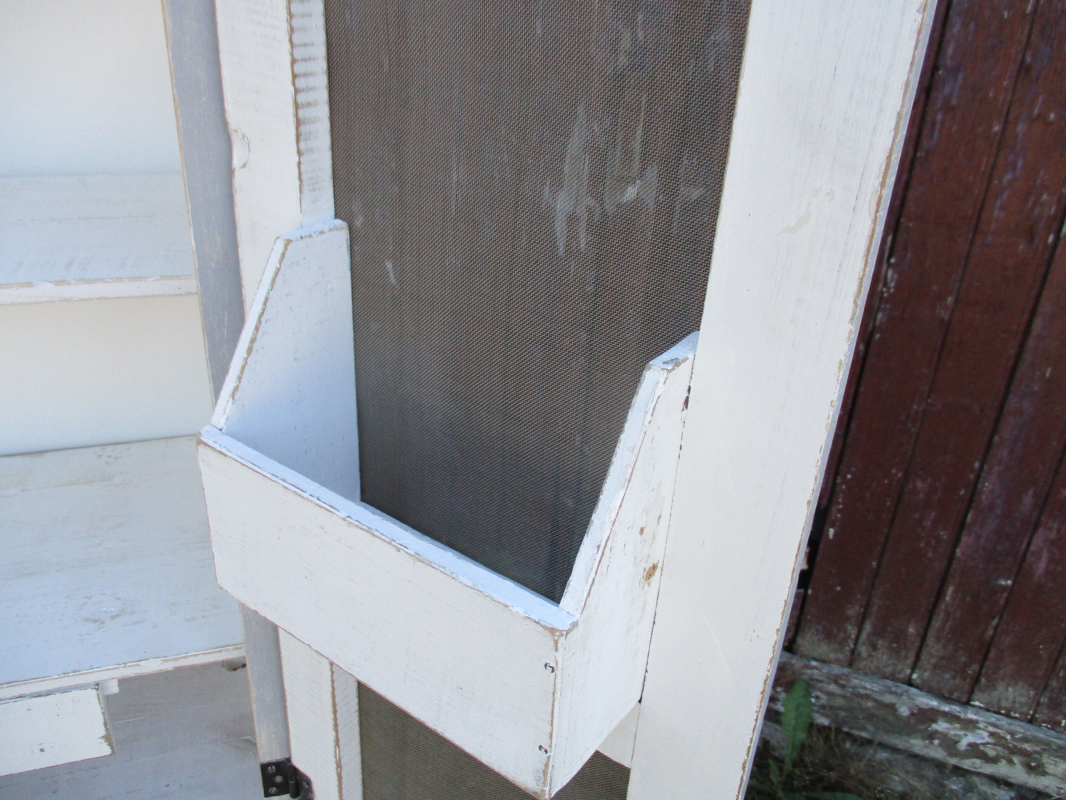 50s kitchen cabinet transformed with a patina makeover