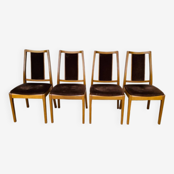 4 vintage Nathan Furniture chairs