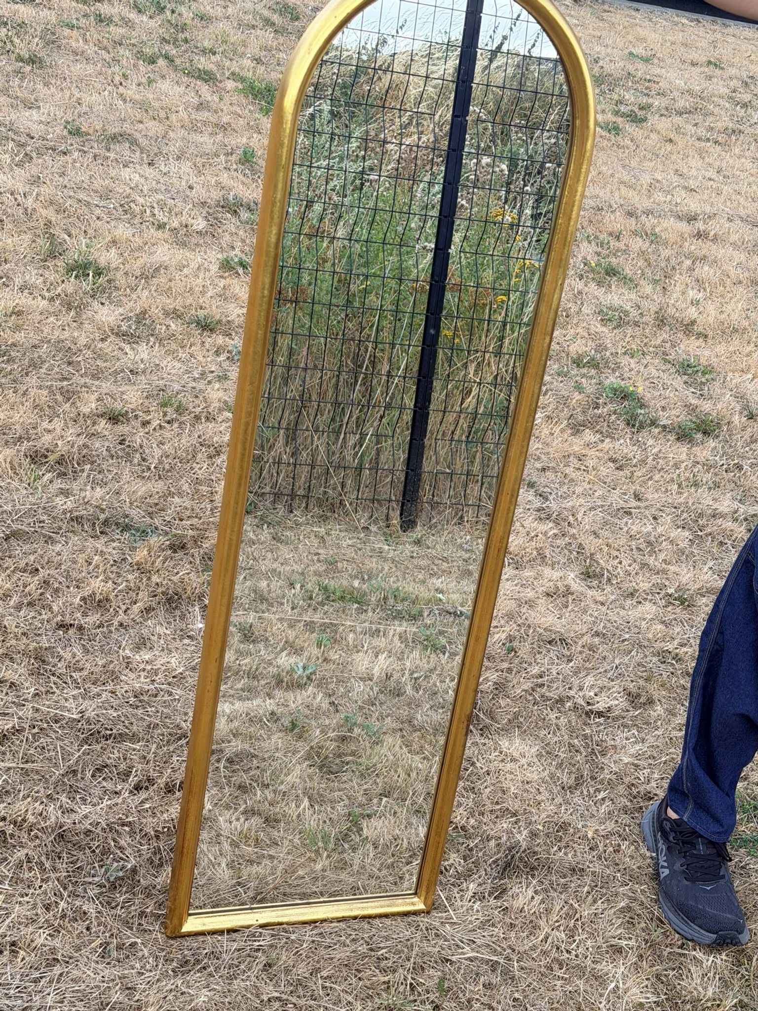Grand Arched Vintage Mirror Hollywood Regency - Deknudt Edition (Years)