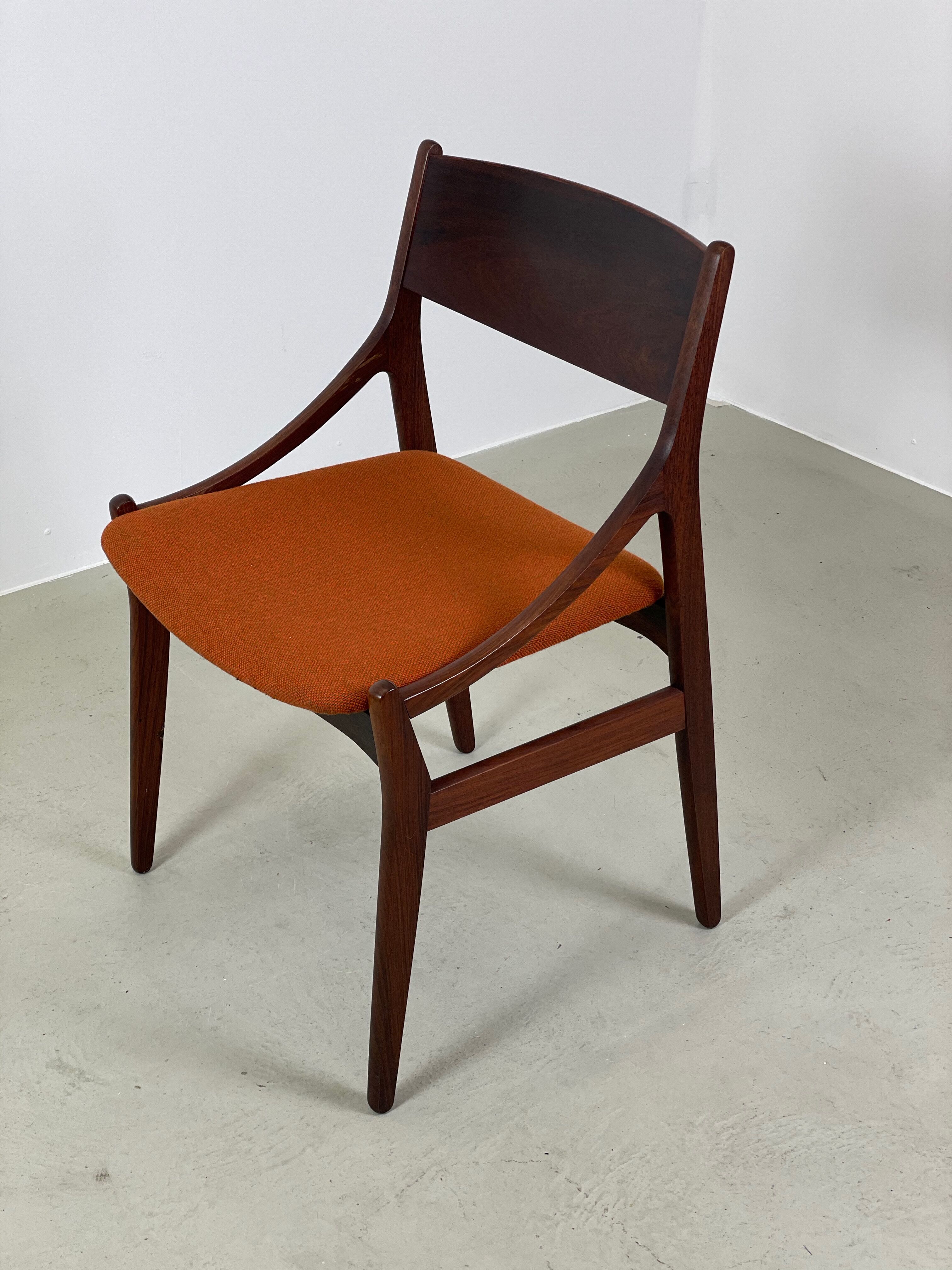Dining chair in rosewood by Vestervig Eriksen, 1960s