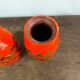 Lot de 2 vases jasba ananas orange