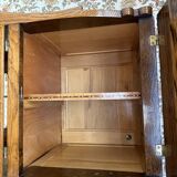 Buffet sideboard solid wood marble stone