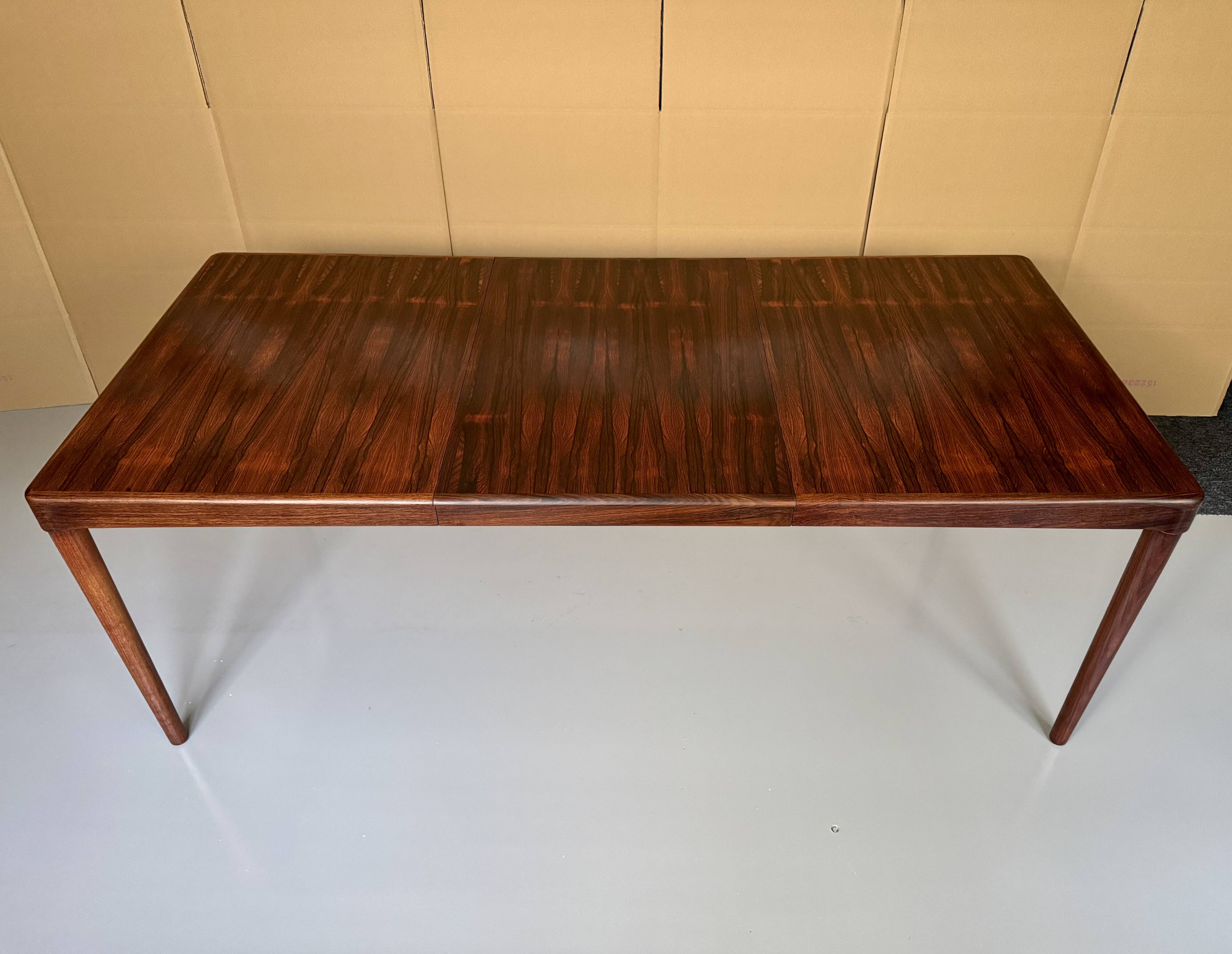 Danish Extendable Dining Table by H.W. Klein for Bramin