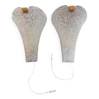 set of 70 pearl plexiglass wall lights