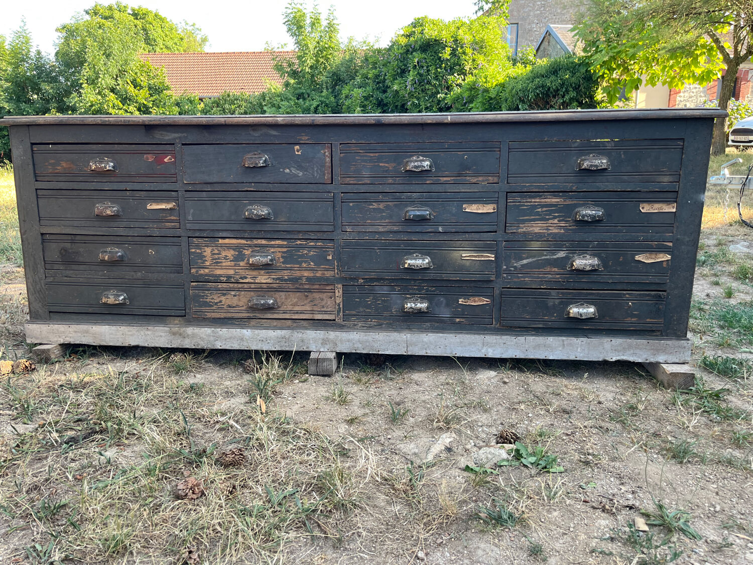 Meuble de métier à tiroirs