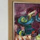 Original mid-century European oil on canvas – “Still Life” by Roy – dated 1969 – vintage & framed – 75 × 64 cm (29.5" × 25.2")