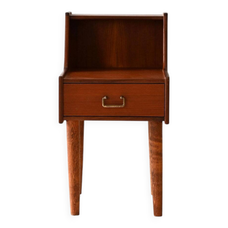 Table de chevet à double plateau des années 1960