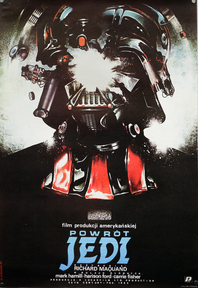 1984 polish "Return of the Jedi" poster, official reprint