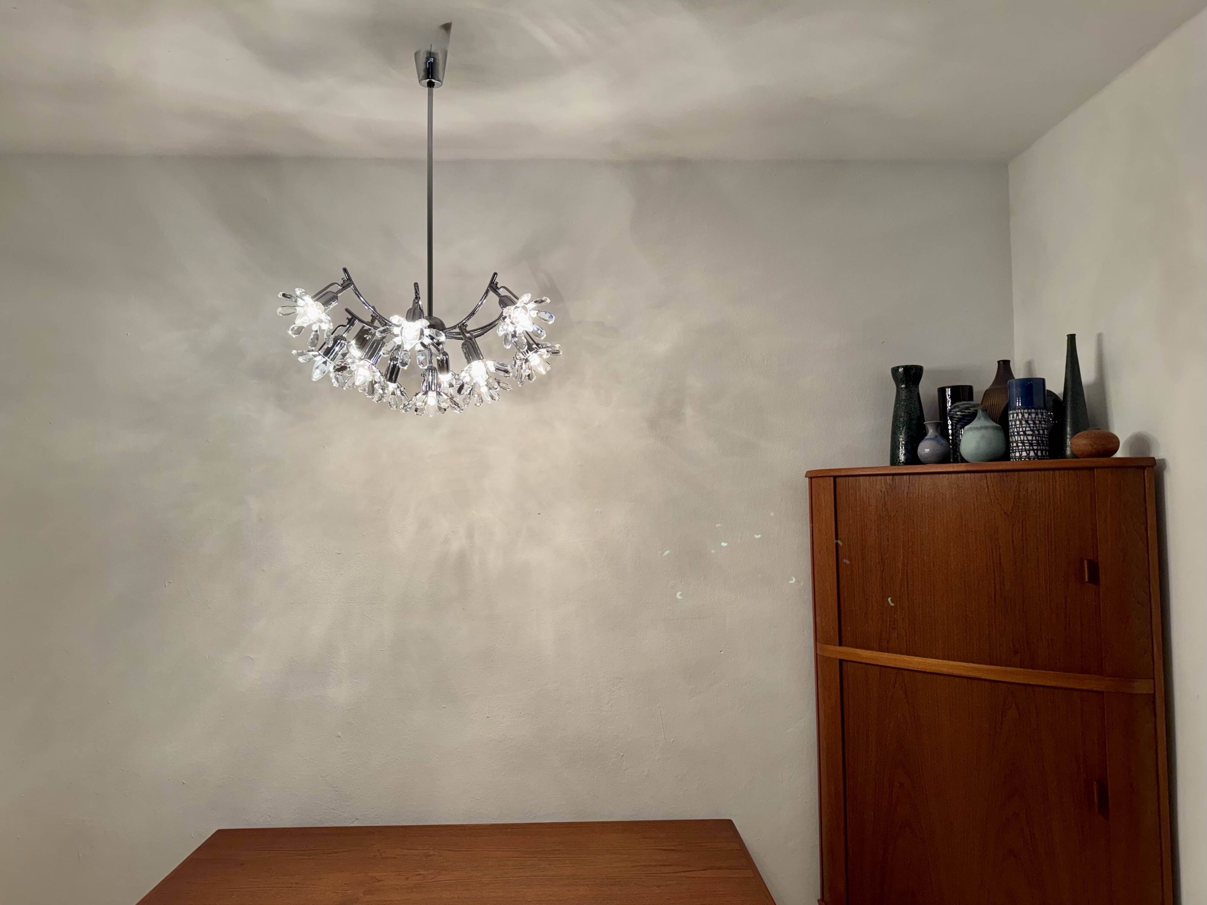 Crystal Glass Chandelier by Bakalowits