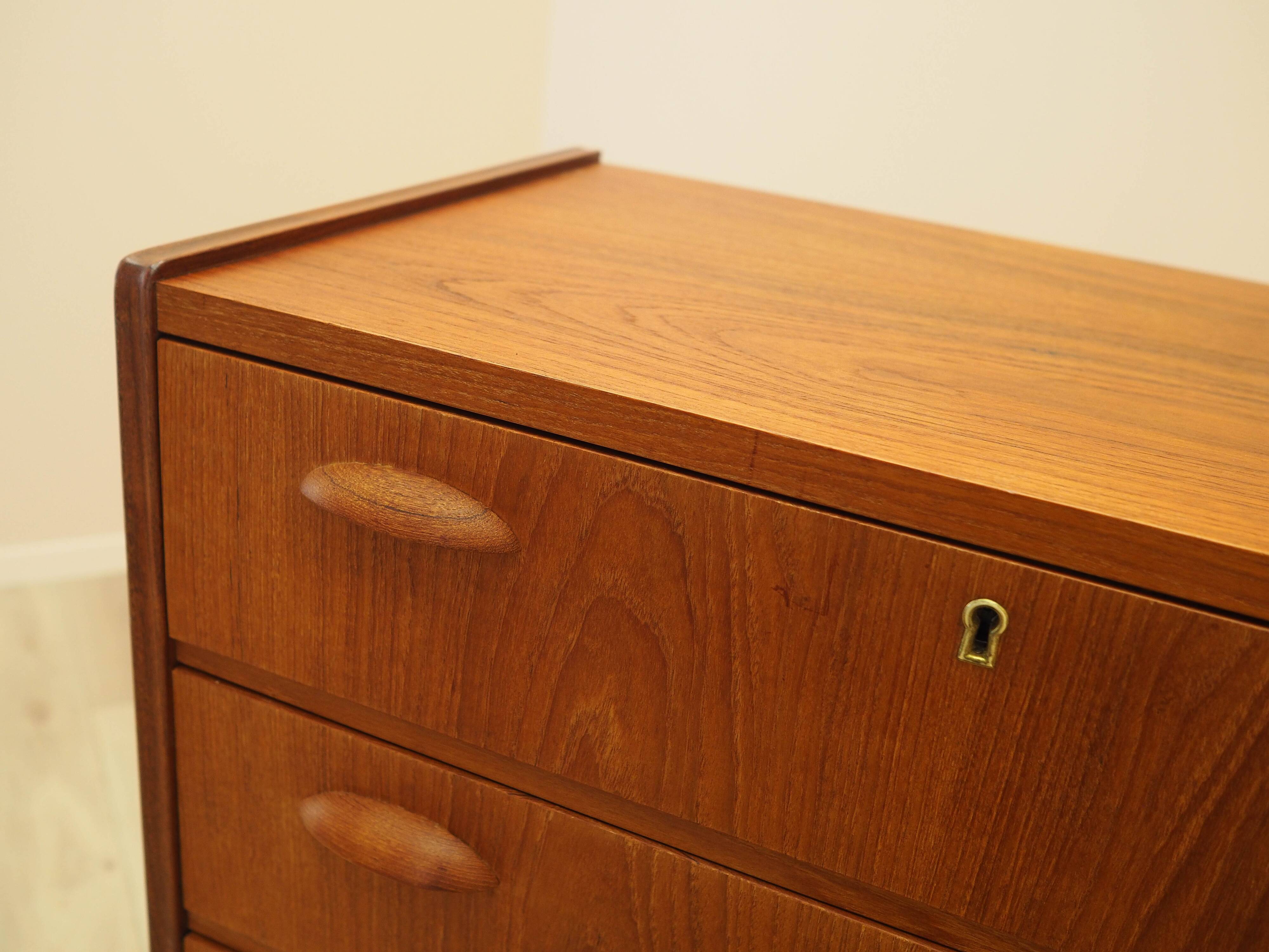 Commode en teck, design danois, années 1970, fabriquée au Danemark