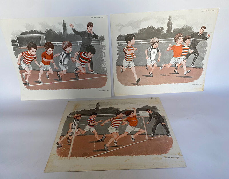 Set of 3 posters Animals & sport