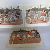 Set of 3 posters Animals & sport