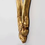 French Louis XV style shell mirror in wood and plaster, France