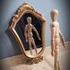 Golden mirror 35x22