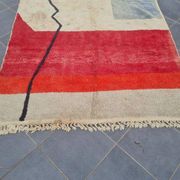 Grand tapis berbère fait main beni mrirt traditionnel 3/4 m
