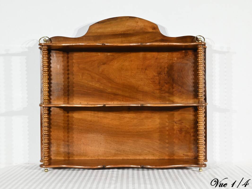Walnut Shelf, Louis Philippe Period – Mid-19th Century