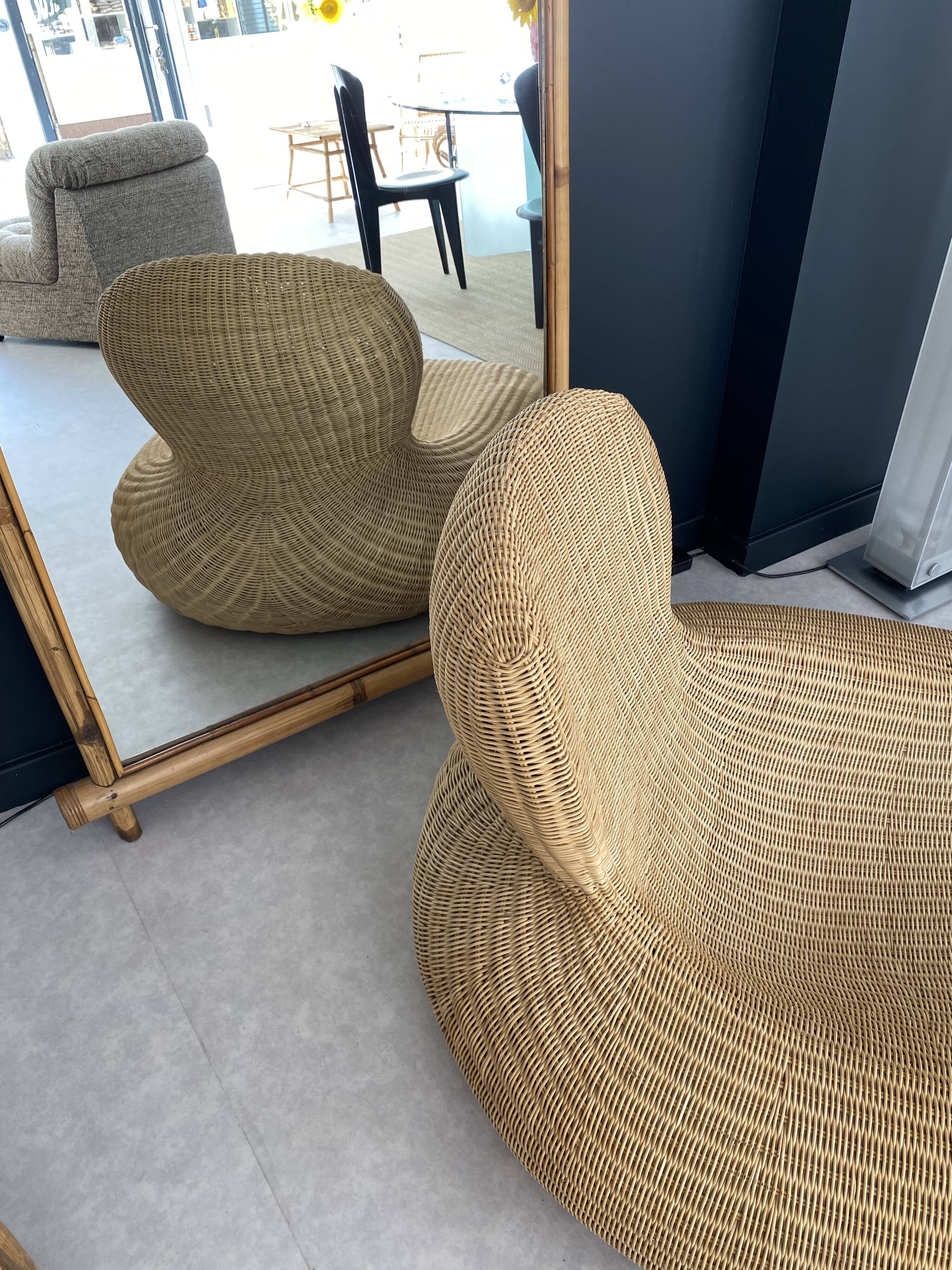 Storvik rattan lounge chair by Carl Ojerstam, 2000s