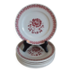 8 dessert plates Céranord St Amand model Nina