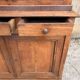 Two-body oak sideboard, circa 1890 — antique glasses and assembly